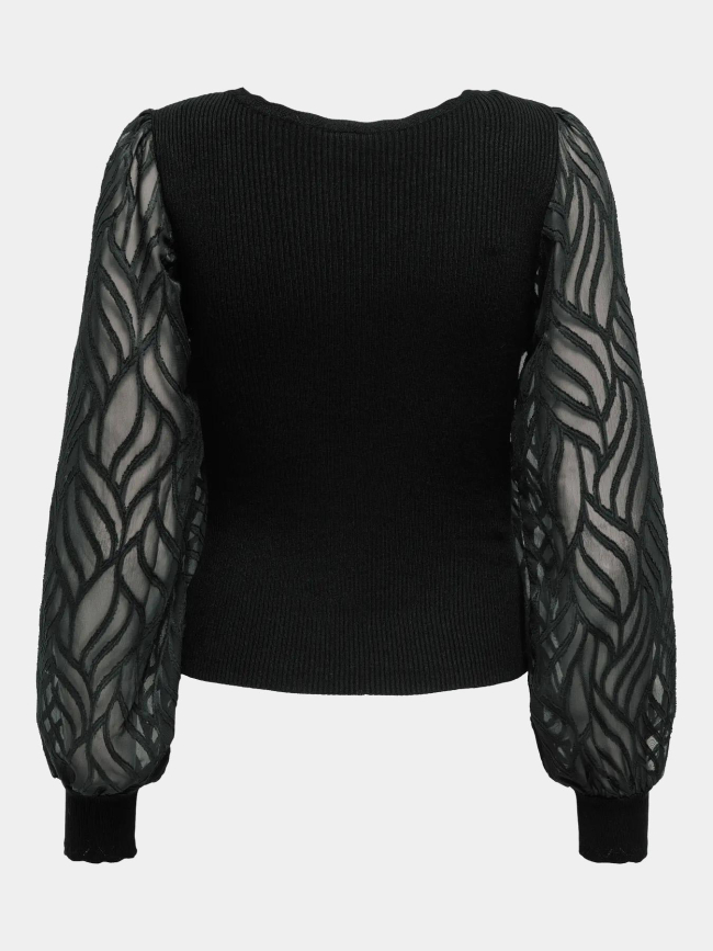 Pull côtelé julie noir femme - Only