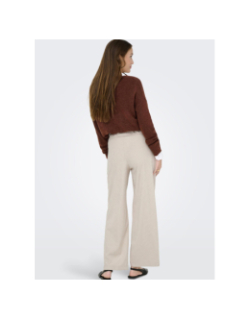 Pantalon velours côtelé geggo beige femme - Jdy
