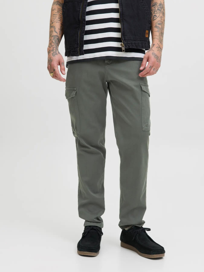 Pantalon cargo jpstace arthur kaki homme - Jack & Jones