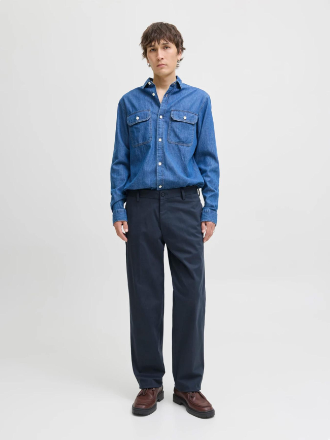 Pantalon chino kane mason bleu marine homme - Jack & Jones