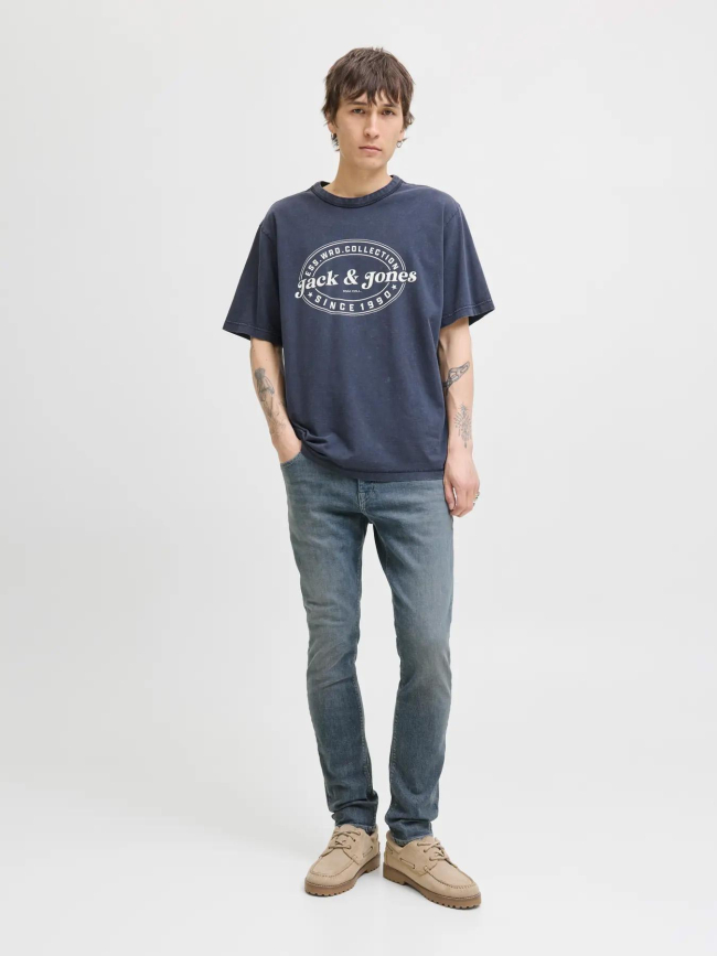 Jean slim glenn felix 646 bleu gris homme - Jack & Jones