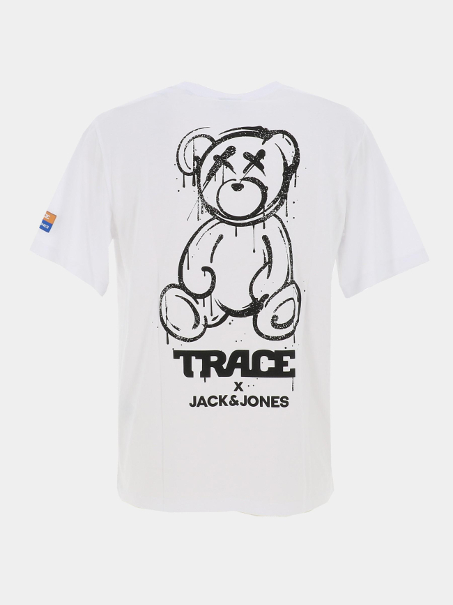 T-shirt trace teddy blanc homme - Jack & Jones