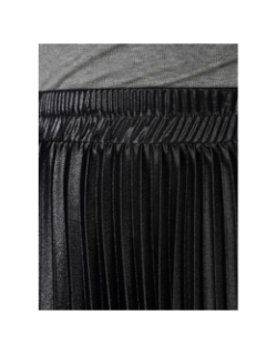 Jupe plissée brillante lyon noir femme - Only