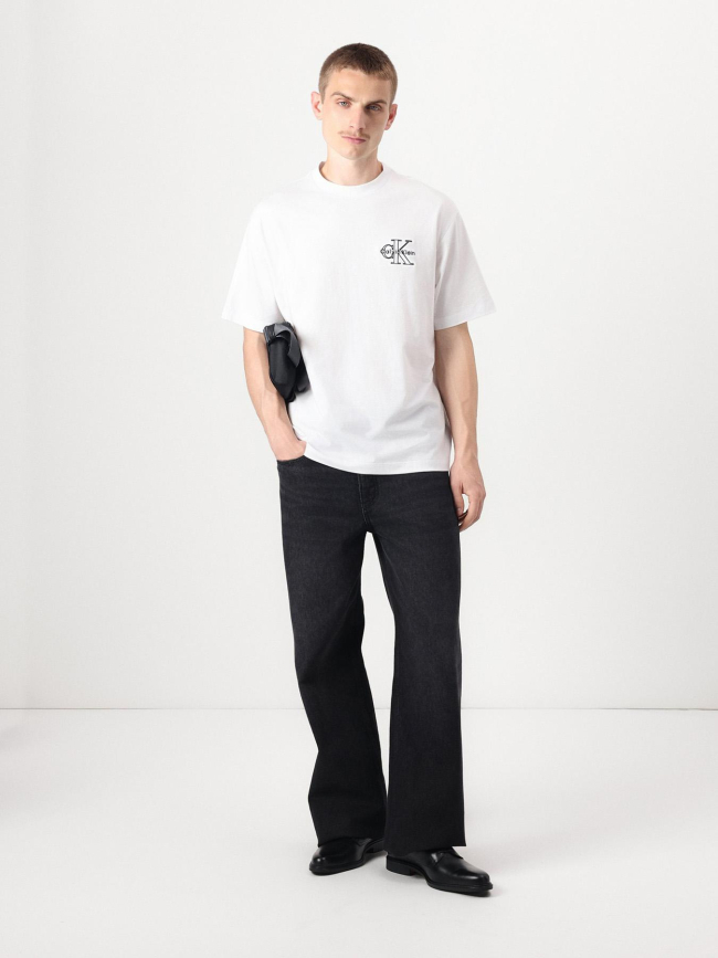 T-shirt seasonal monologo blanc homme - Calvin Klein Jeans