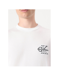 T-shirt seasonal monologo blanc homme - Calvin Klein Jeans