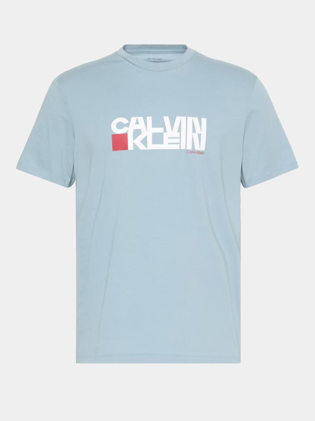 T-shirt 30s redbox graphic logo bleu homme - Calvin Klein Jeans