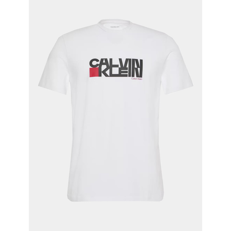 T-shirt 30s redbox graphic logo blanc homme - Calvin Klein Jeans