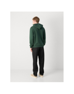 Sweat à capuche terry badge vert homme - Calvin Klein Jeans