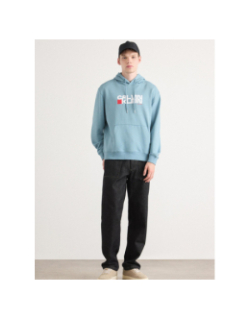 Sweat à capuche redbox bleu homme - Calvin Klein Jeans