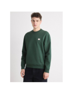 Sweatshirt terry badge vert homme - Calvin Klein Jeans