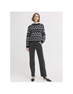 Jean droit nolia gris anthracite femme - Ichi