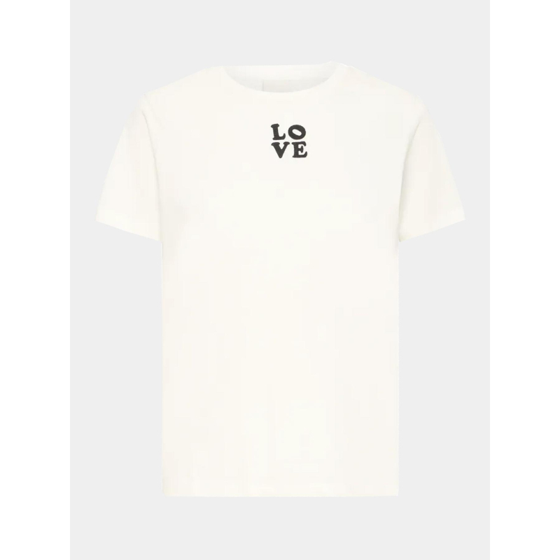 T-shirt camino love blanc femme - Ichi