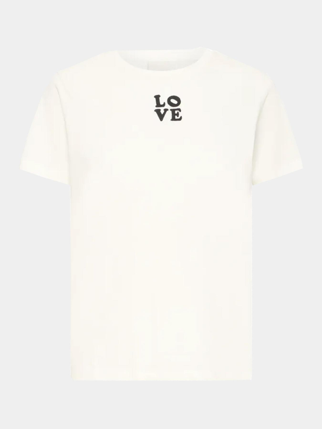 T-shirt camino love blanc femme - Ichi