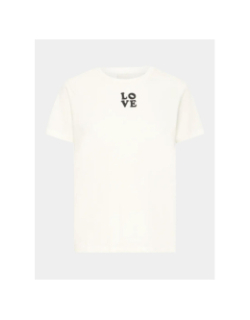 T-shirt camino love blanc femme - Ichi