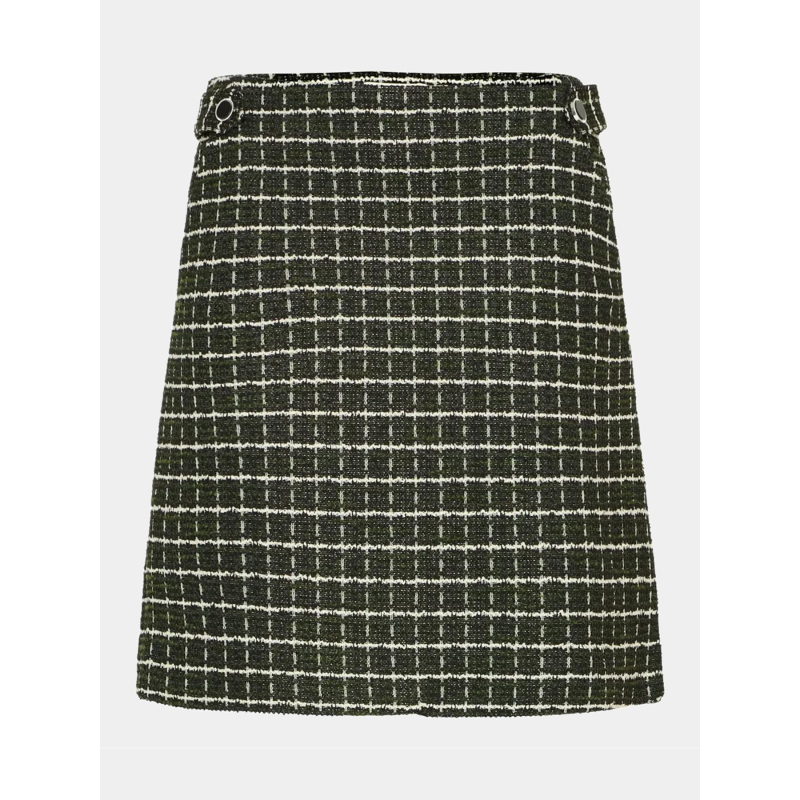 Jupe droite carreaux kate vert femme - Ichi