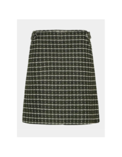 Jupe droite carreaux kate vert femme - Ichi
