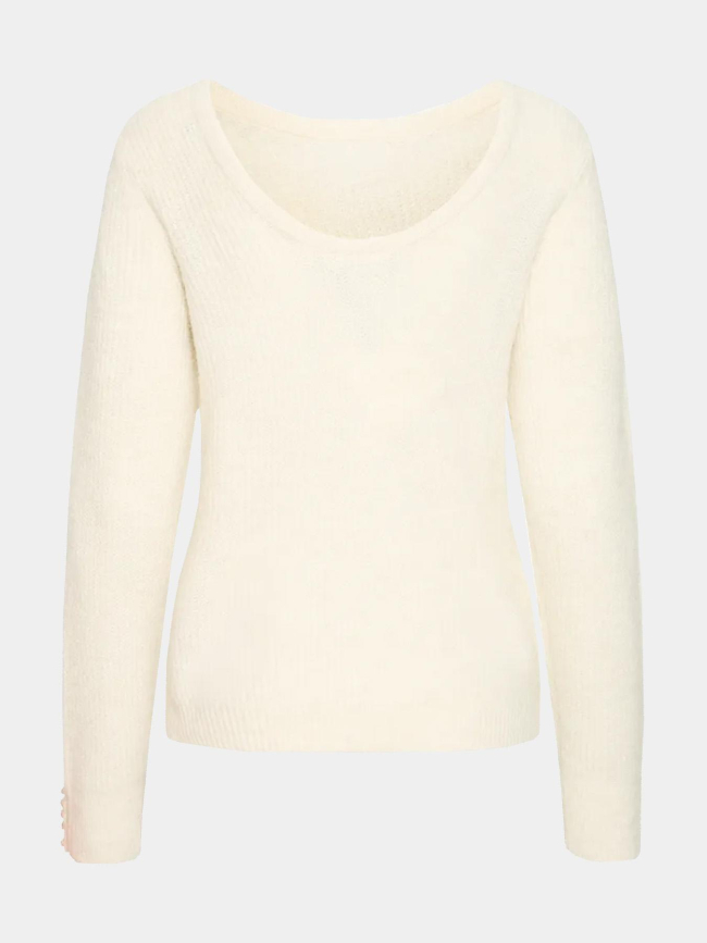 Pull ihkamara blanc femme - Ichi