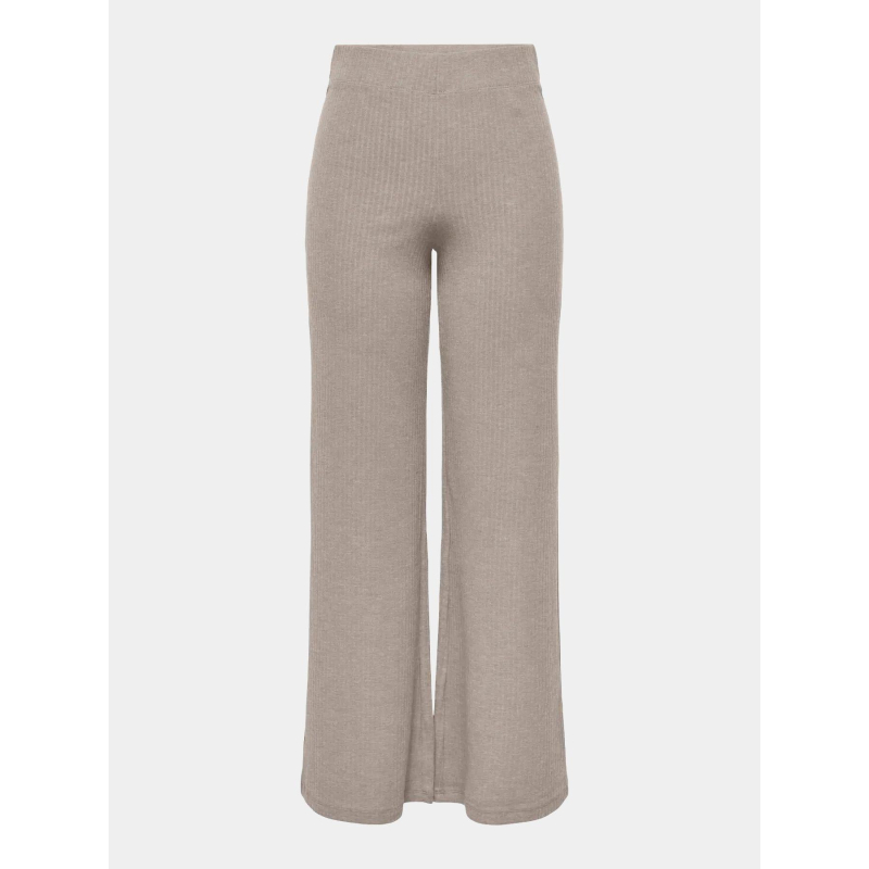 Pantalon droit côtelé seren beige femme - Only Play