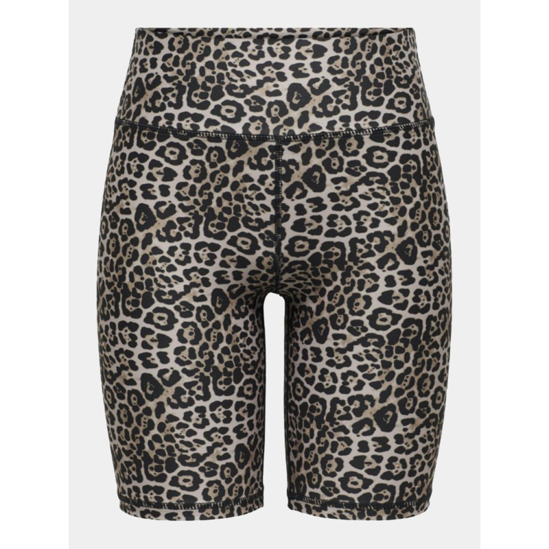 Short cycliste léopard jam 2 aleo marron femme - Only Play