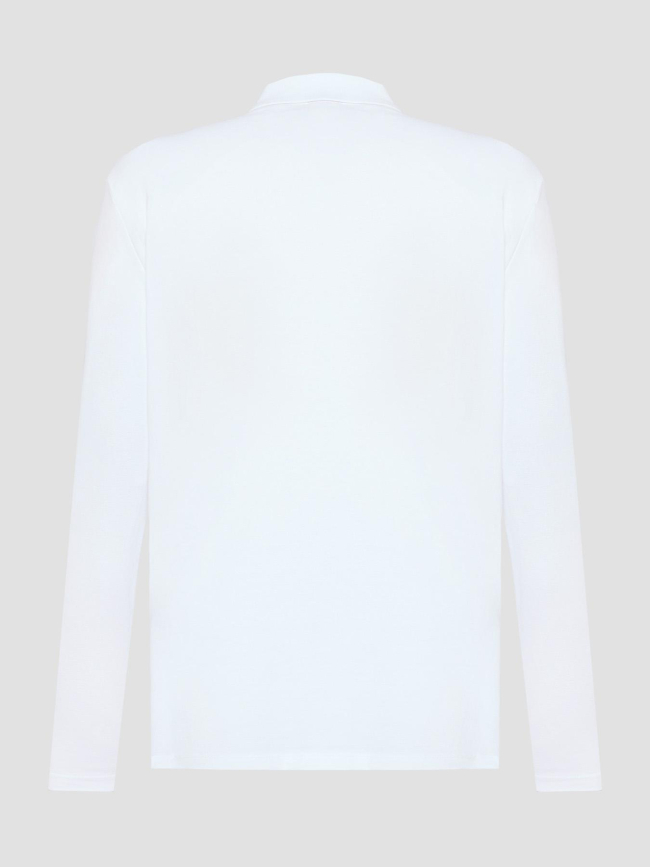 Polo uni donoslong blanc homme - Hugo