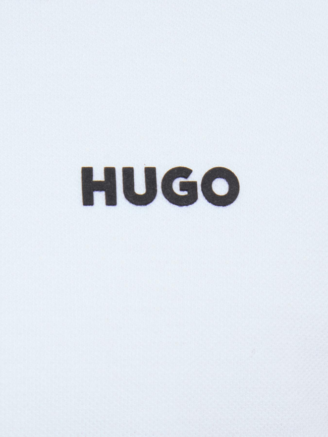Polo uni donoslong blanc homme - Hugo