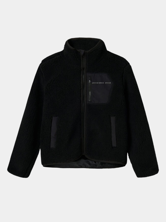 Veste sherpa mattia noir enfant - Name It