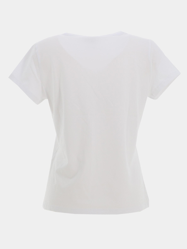 T-shirt uni serima bisous blanc femme - Pieces