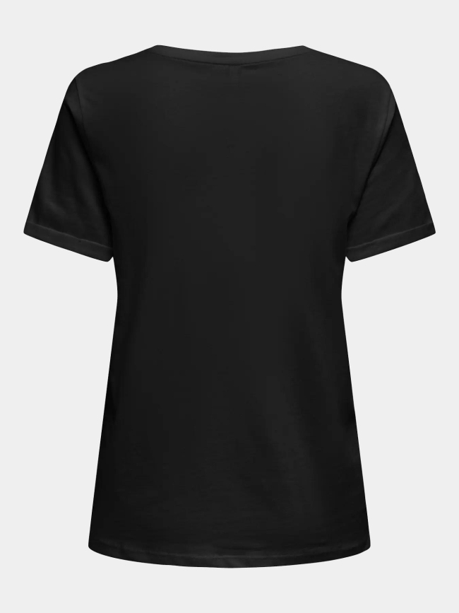 T-shirt passion olive paillette noir femme - Only