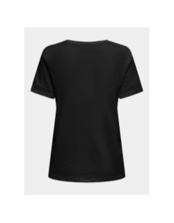 T-shirt passion olive paillette noir femme - Only