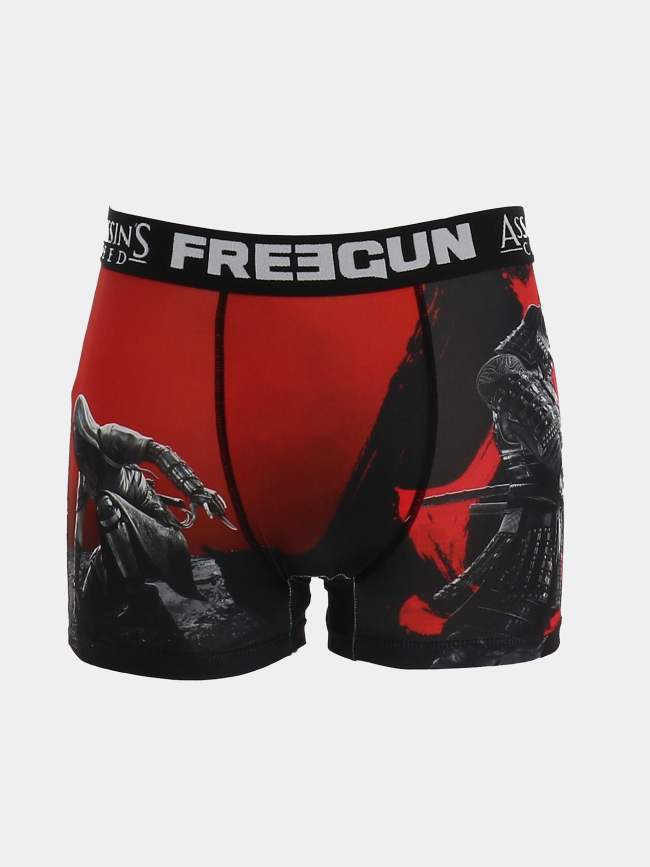 Boxer en microfibre ac shadows rouge homme - Freegun