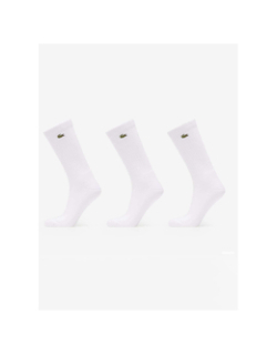 3 paires de chausettes hautes performance blanc - Lacoste