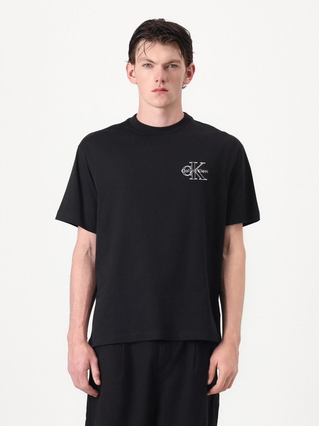 T-shirt seasonal monologo noir homme - Calvin Klein Jeans