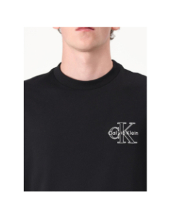 T-shirt seasonal monologo noir homme - Calvin Klein Jeans