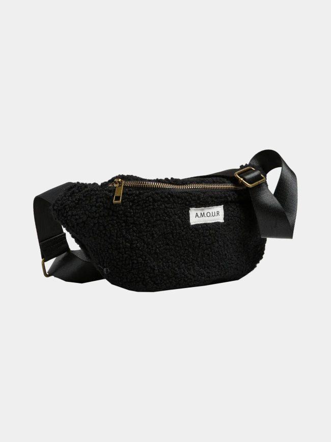 Sac banane teddy nala noir femme - Pieces
