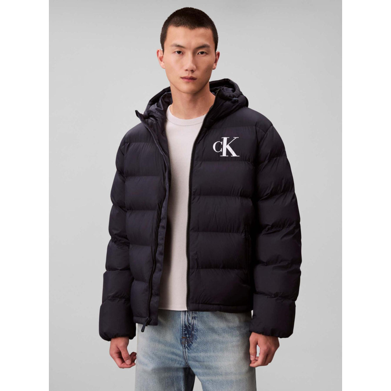 Doudoune monogram noir homme - Calvin Klein Jeans