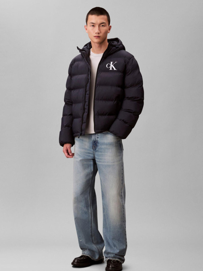 Doudoune monogram noir homme - Calvin Klein Jeans