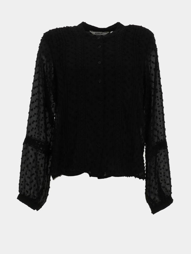 Chemisier melia dobby noir femme - Only