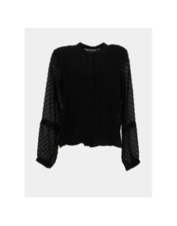 Chemisier melia dobby noir femme - Only