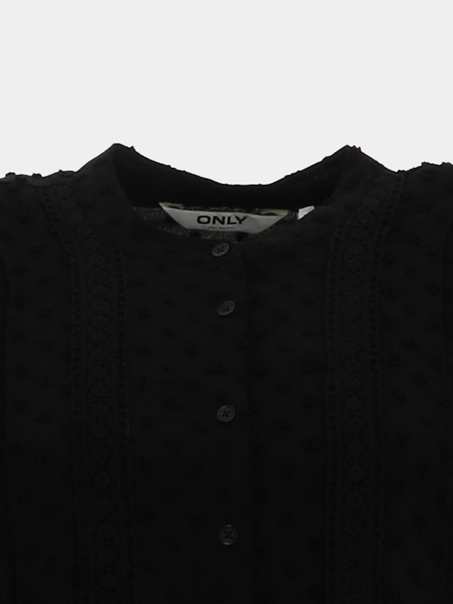 Chemisier melia dobby noir femme - Only