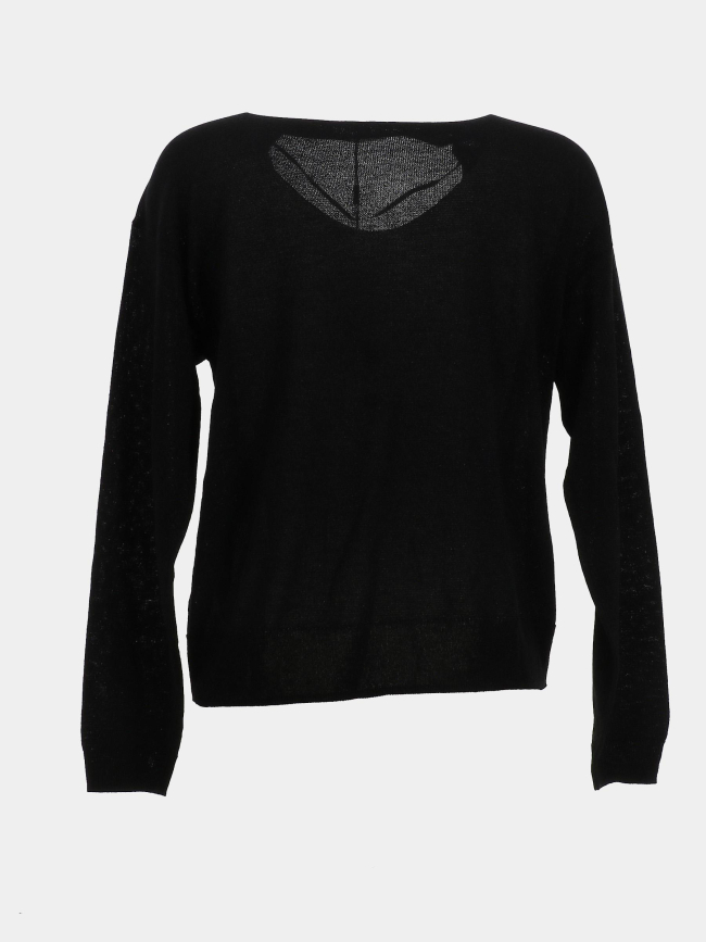 Pull fin brillant à col v jdybodilla noir femme - JDY