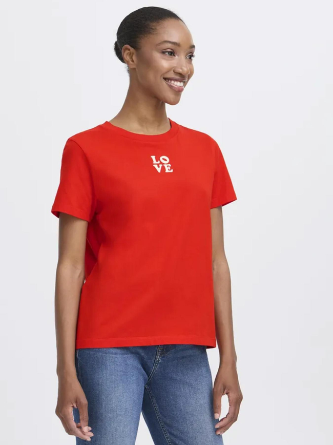 T-shirt camino love rouge femme - Ichi