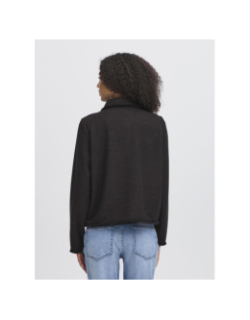 Veste texturée kate fringe noir femme - Ichi