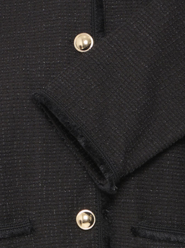 Veste texturée kate fringe noir femme - Ichi