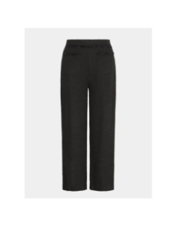 Pantalon texturé kate fringe noir femme - Ichi