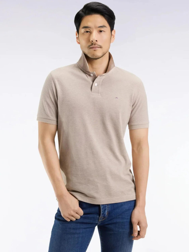 Polo uni chiné anatolia beige homme - Eden Park