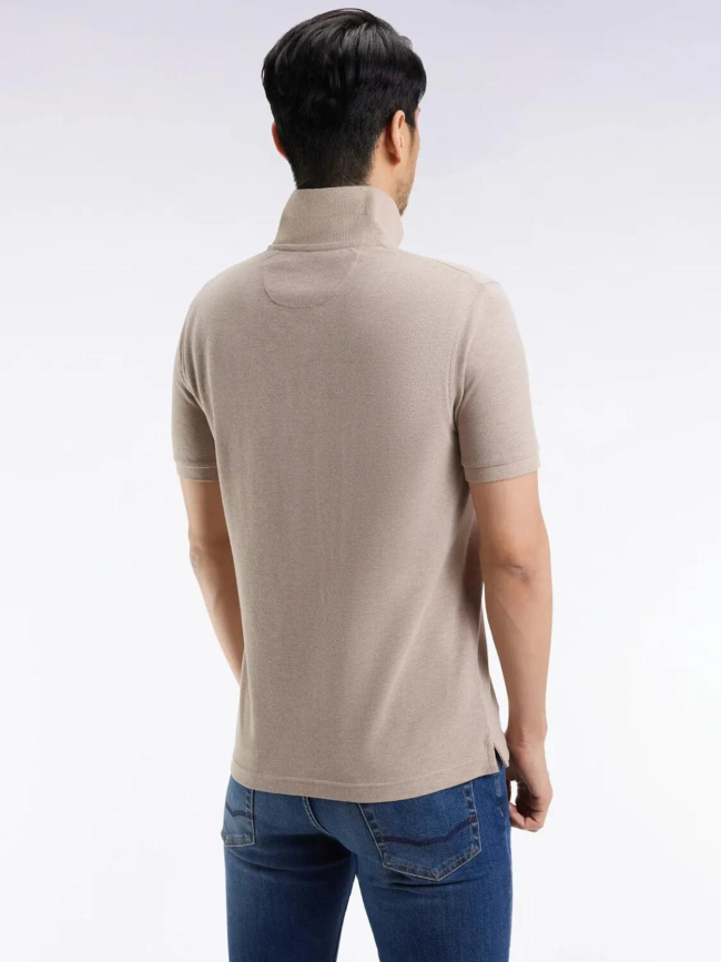 Polo uni chiné anatolia beige homme - Eden Park