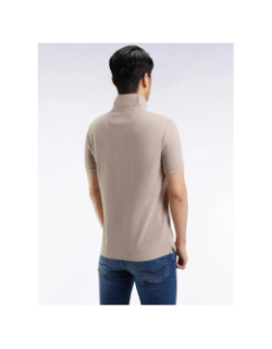 Polo uni chiné anatolia beige homme - Eden Park