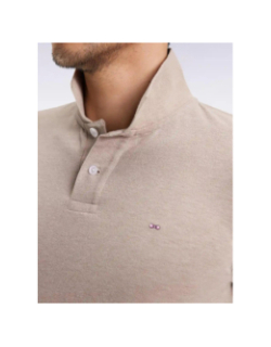 Polo uni chiné anatolia beige homme - Eden Park