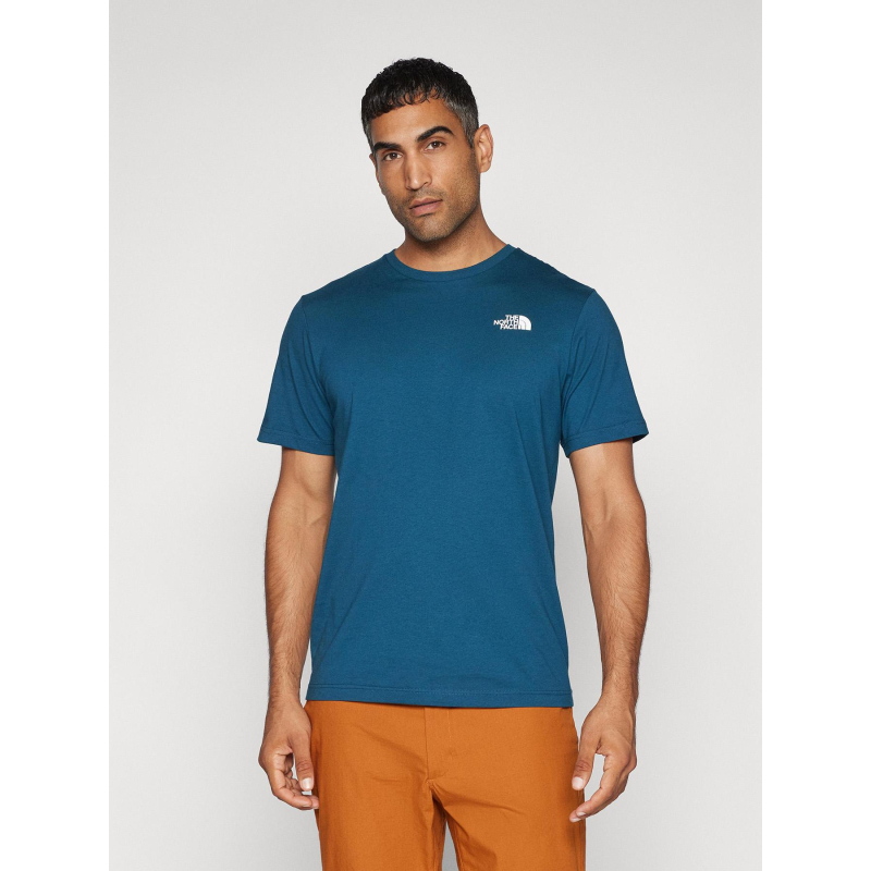 T-shirt box uni bleu homme - The North Face