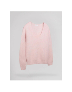 Pull col v effet pailleté rachel rose femme - Teddy Smith